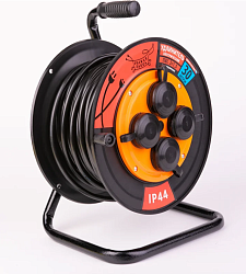 Удлинитель УКП-44 (катушка пластик) ПВС 3*1,5 (16А) 4гн 30м IP44 DEKRON DEK0961-0033