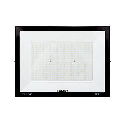 Прожектор светодиодный СДО 300Вт 24000Лм 6500К холодный свет, черный корпус REXANT 605-030
