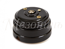 Розетка ретро TV (SAT) оконечная (в комплекте с подъемной рамкой D70x45), цвет - черный, коллекция " GE70321-05