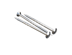 Саморез для выключателя / изолятора, цвет - никель, ТМ  "МЕЗОНИНЪ", (40шт/уп) GE30002-31 GE30022-31