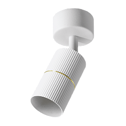 Накладной светильник WOLTA WSL-GU10/18WG-2 NIMB под лампу GU10 Белый/золото D55x100 WSL-GU10/18WG-2