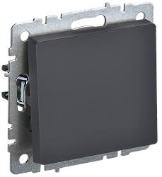 BRITE Выключатель 1-клавишный 10А ВС10-1-0-БрГ графит IEK BR-V10-0-10-K53
