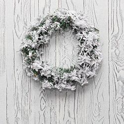 Заснеженный еловый венок NEON-NIGHT Ø 30 см, ПВХ 307-146