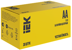 Батарейка щелочная Alkaline LR06/AA (28/бокс) IEK ABT-LR06-OP-B28