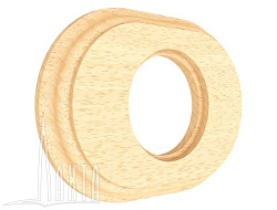 Рамка 1-мест, дерев, скрыт,уст,, овал, без тонировки Лахта "СенатЪ" GE70841-00