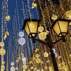 Праздничная гирлянда нить теплый белый с эффектом мерцания 10м IP65 400-101 Elektrostandard Eurosvet a044073