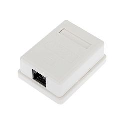 Розетка компьютерная внешняя, 1-порт RJ-45 (8P8C), UTP CAT 6 REXANT 03-0132