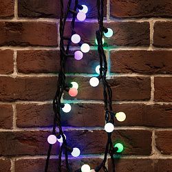 Гирлянда светодиодная Мультишарики Ø17,5мм 10м 80 LED RGB черный каучук IP67 быстрая смена цвета 230В NEON-NIGHT 303-679