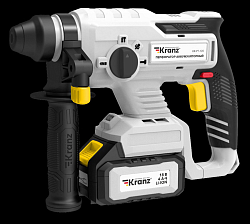 Перфоратор аккумуляторный, SDS-plus, 2,2Дж, 1х4Ач, в кейсе KRANZ KR-PT-120