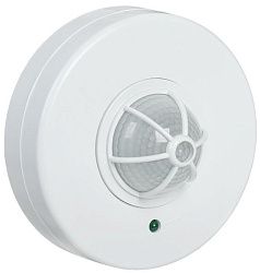 Датчик движения ДД-024 1100Вт 120-360град 6м IP33 белый IEK LDD11-024-1100-001
