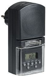 РТЭ-3 Розетка-таймер электронный 1мин 7дн 140on/off 16А IP44 черная IEK ERT-10-1-16-N-01-5-44-K01