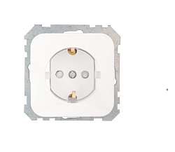 Розетка с заземляющим контактом и шторками скрытой установки (узел) РС16-479 136BY