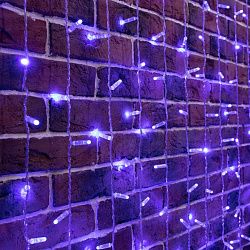 Гирлянда светодиодная Занавес 2х6м 768 LED СИНИЙ прозрачный ПВХ IP65 постоянное свечение 230В нужен блок 303-500-1 NEON-NIGHT 235-173