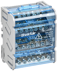 TEKFOR Шины на DIN-рейку (кросс-модуль) ШНК 4х7 3L+PEN IEK TF-DN10-4-07-100