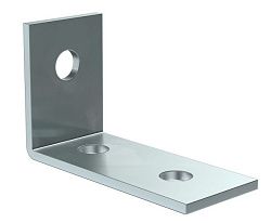 Уголок крепежный одинарный удлиненный для STRUT-профиля EZ IEK CLM50D-UOS-092-40