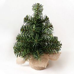 Елочка 30см в плетеном мешочке, ПВХ 533-331