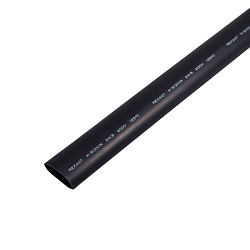 Трубка термоусаживаемая СТТК (3:1) двустенная клеевая 24,0/8,0мм, черная, упаковка 5 шт. по 1м REXANT 26-0024