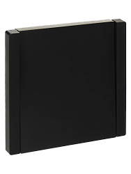 FORTE&PIANO Выключатель 1-клавишный проходной 10А FP103 черный IEK FP-V12-0-10-1-K02