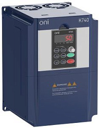 Преобразователь частоты K740 380В 3Ф 5,5-7,5кВт 13-17А встроенный тормоз Энкодер ONI K740-33-055G075PTM