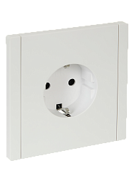 FORTE&PIANO Розетка 1-местная с заземлением без защитных шторок винтовое крепление 16А FP216 белый IEK FP-R11-16-K01