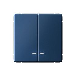 Выключатель 2-кл. ArtGallery (сх. 5а) 10AX с подсветкой механизм аквамарин SE GAL001153 1823064