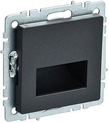 BRITE Подсветка светодиодная встраиваемая ПЛ20-БрЧ черный IEK BR-FL20-K02