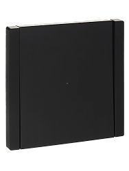 FORTE&PIANO Выключатель 1-клавишный проходной с индикацией 10А FP104 черный IEK FP-V12-1-10-1-K02