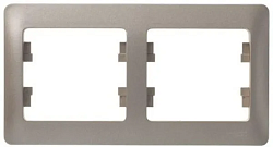 Рамка 2-м Glossa горизонт. титан SE GSL000402 1063767