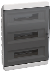 TEKFOR Корпус пластиковый ЩРВ-П-54 IP41 черная прозрачная дверь IEK TF5-KP12-V-54-41-K01-K03