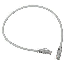 Патч-корд TERACOM PRO Cat.6 неэкран. UTP LSZH серый (0,5м) TRP-6UTP-LSH-05M-GY