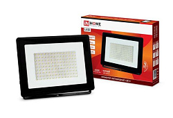 Прожектор светодиодный СДО-8 100Вт 6500К IP65 9500лм 230В черн. IN HOME 4690612030067 557811