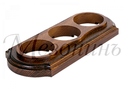 Рамка  трехместная "Элегант" , цвет - темный дуб, ТМ "МезонинЪ" GE70723-26 GE70723-26