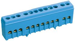 Шина N "ноль" в корпусном изоляторе на DIN-рейку ШНИ-6х9-14-К-С IEK YNN10-69-14KD-K07