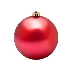 Елочная фигура Шар, 15 см, цвет красный матовый 502-302