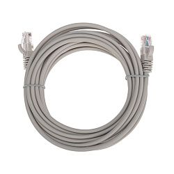 Патч-корд U/UTP, CAT 5e, RJ45-RJ45, 26AWG, LSZH, серый, 5м REXANT 02-0100-5