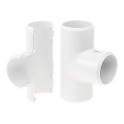 Тройник разборный белый d20 мм (50шт/600шт уп/кор) Промрукав PR.07320б