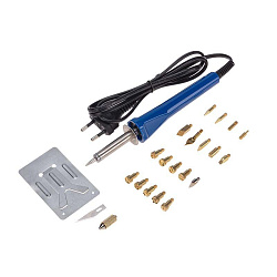 Выжигатель (набор паяльник - выжигатель), пирограф, 30Вт, 230В, 420-450°C, 21 насадка + подставка, коробка REXANT 12-0183-1