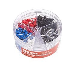 Набор втулочных наконечников НШВИ (0.5 мм²; 0.75 мм²; 1 мм²; 1.5 мм²; 2.5 мм²) в боксе (E-400) REXANT 08-1910