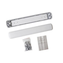 Светильник промышленный ДСП 12-2х10-001 матовый с отражателем для для LED-ламп Т8 G13 _2x600  IP65 ДСП-12-2х10-001МО