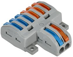 Строительно-монтажная клемма СМК 222-4126 проходная разветвительная (4шт/упак) IEK UKZ20-4126-004