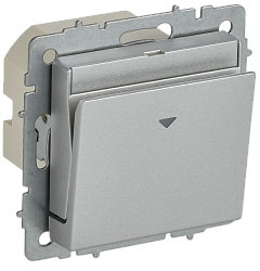 BRITE Выключатель карточный 30А ВС10-1-8-БрА алюминий IEK BR-V11-0-10-K47