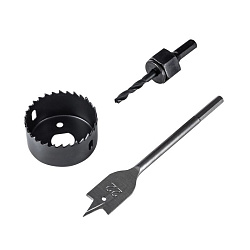 Набор для установки врезных замков, 22 мм/54 мм (перовое сверло/кольцевая пила) KRANZ KR-92-0263