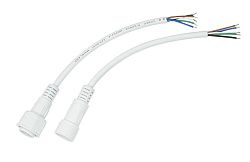 Соединительный кабель (5pin) герметичный (IP67) 5х0.5мм²  белый  REXANT 11-9450
