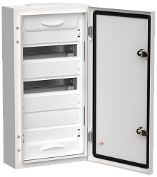 TITAN 5 Корпус металлический ЩРн-36 (1х36) 585х310х140мм IP54 белый (одна дверь) IEK TI5-50-N-036-54