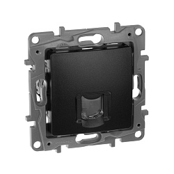 ETIKA Розетка компьютерная RJ45 категория 6 UTP антрацит 672653