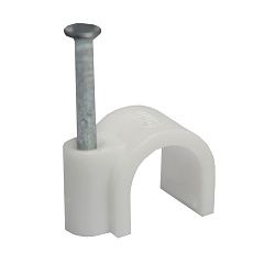 Крепеж кабеля круглый 9мм, белый (20 шт/уп) REXANT 07-4009-20