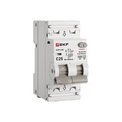 Диф. автомат АВДТ-63N 1P+N 25А (C) 300мА (AC-S) эл 6кА PROXIMA EKF D63N26ES25C300