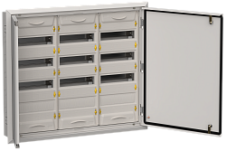 TITAN 5 Корпус металлический ЩРв-144 (3х48) 755х885х130мм IP31 серый (две двери) IEK TI5-50-V-3X048-31-7035