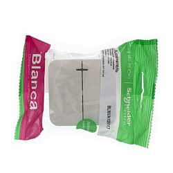 Выключатель 2-кл. ОП Blanca 10А IP20 (сх. 5) 250В с подсветкой с изолир. пластиной беж. SE BLNVA105117 520096