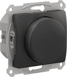 Механизм светорегулятора поворотно-нажимного Glossa LED RC 315Вт антрацит SchE GSL000730 1402917